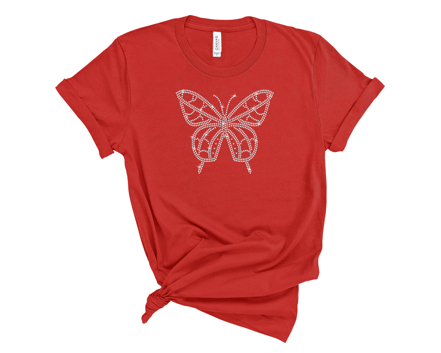 Butterfly Rhinestone Women's T-Shirt