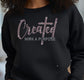 Created With a Purpose Rhinestone Crewneck Sweatshirt