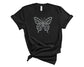 Butterfly Rhinestone Women's T-Shirt
