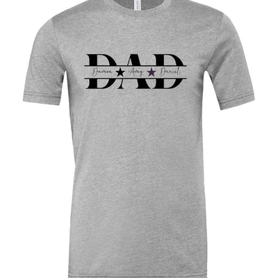 Personalized Dad T-Shirt with Names