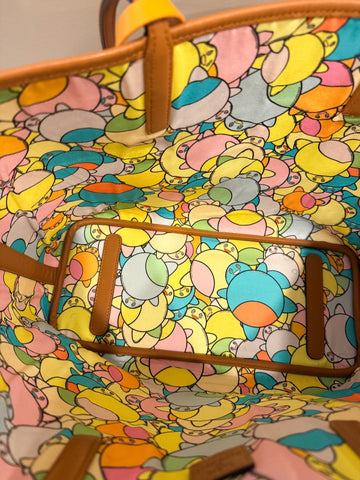 Pre-Loved MCM X Eddie Kang Pink and White Leather Shopper