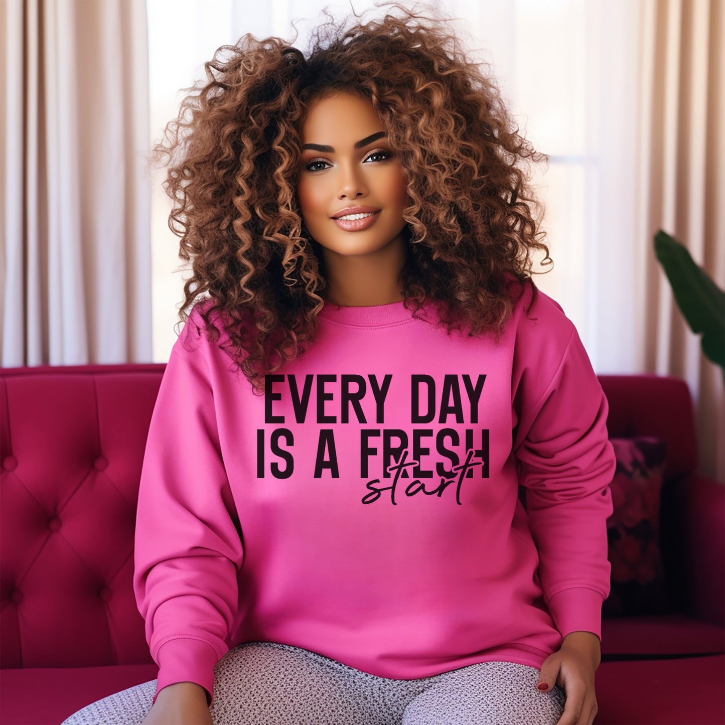 Every Day is a Fresh Start Crewneck Sweatshirt