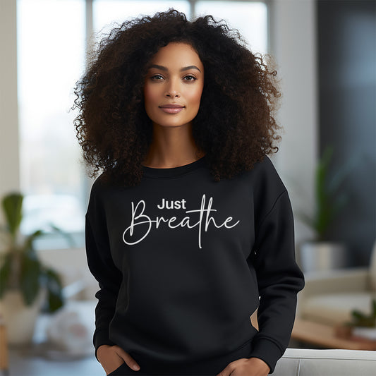 Just Breathe Crewneck Sweatshirt