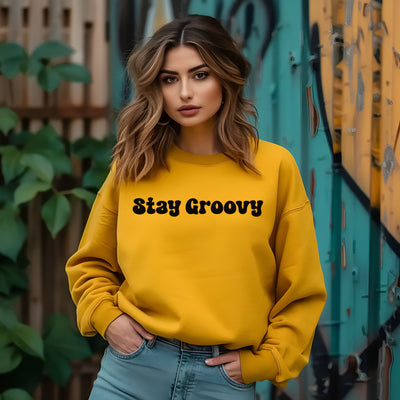 Stay Groovy Crewneck Sweatshirt