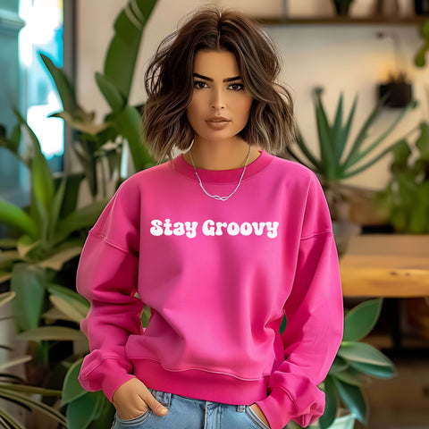 Stay Groovy Crewneck Sweatshirt