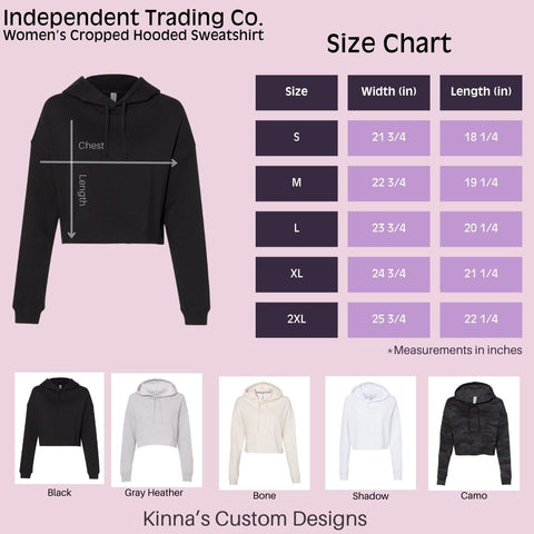 Embroidered Queen of Hearts Cropped Hooded Sweatshirt