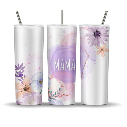Mama Floral Tumbler
