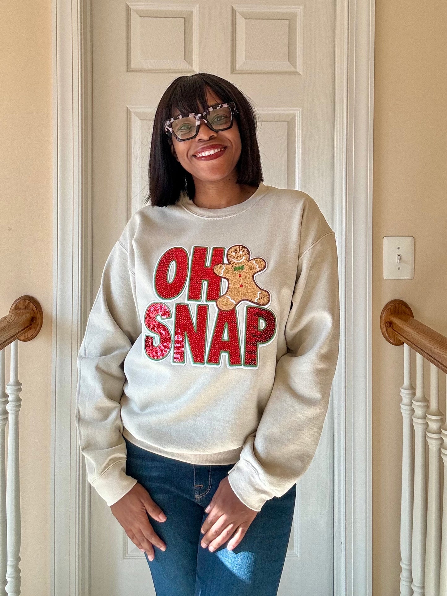 Oh Snap! Gingerbread Cookie Holiday Sweatshirt